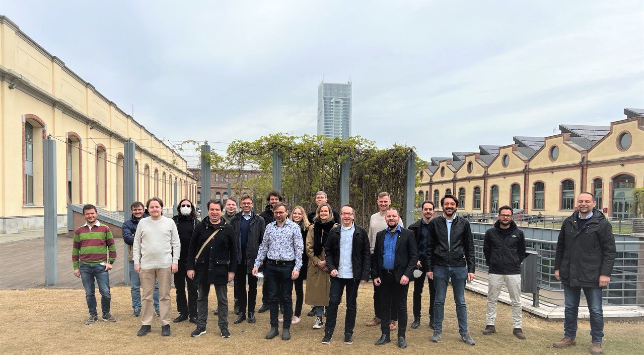 Sifis-Home project consortium standing outside in beautiful Torino 2022.